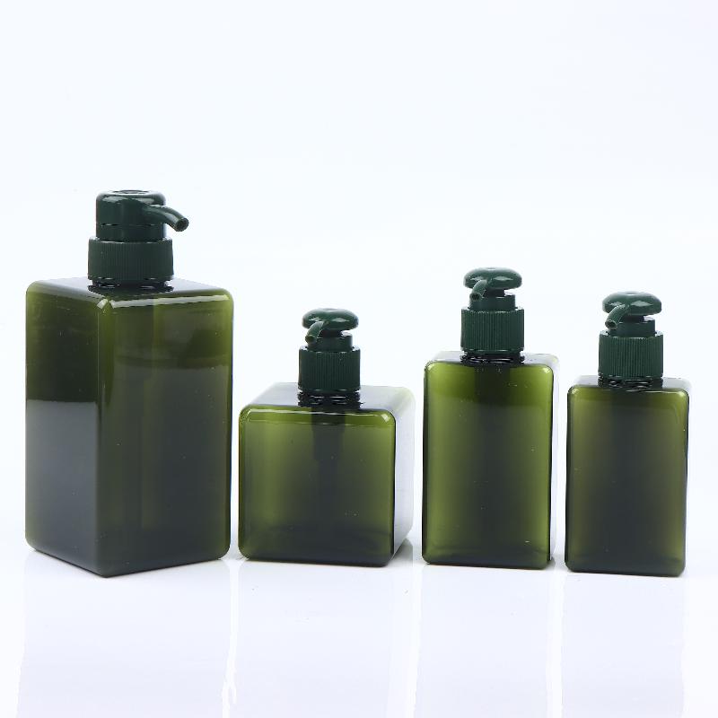 100-650Ml Square Bathroom Soap Dispensers Refillable Shampoo Shower Gel Holder Portable Travel Dispenser Empty Bath Pump Bottle