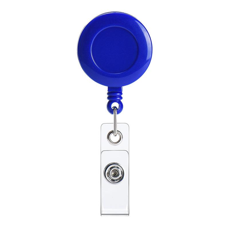 Retractable Badge Reel with Durable Clip and Clear Vinyl Strap for ID Card Holder Suitable for Office Work and Events