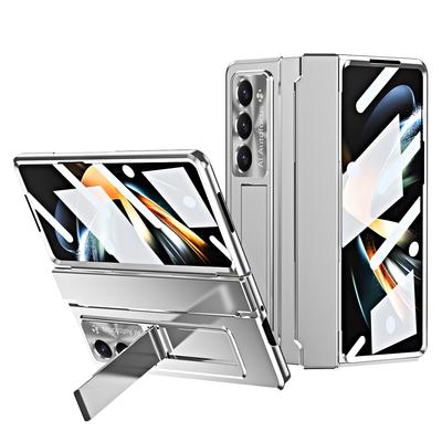 Slim Plastic Case for Samsung Galaxy Z Fold 6 5 4 3 Stand Hinge Protective Film Cover Full Coverage Holder Shockproof