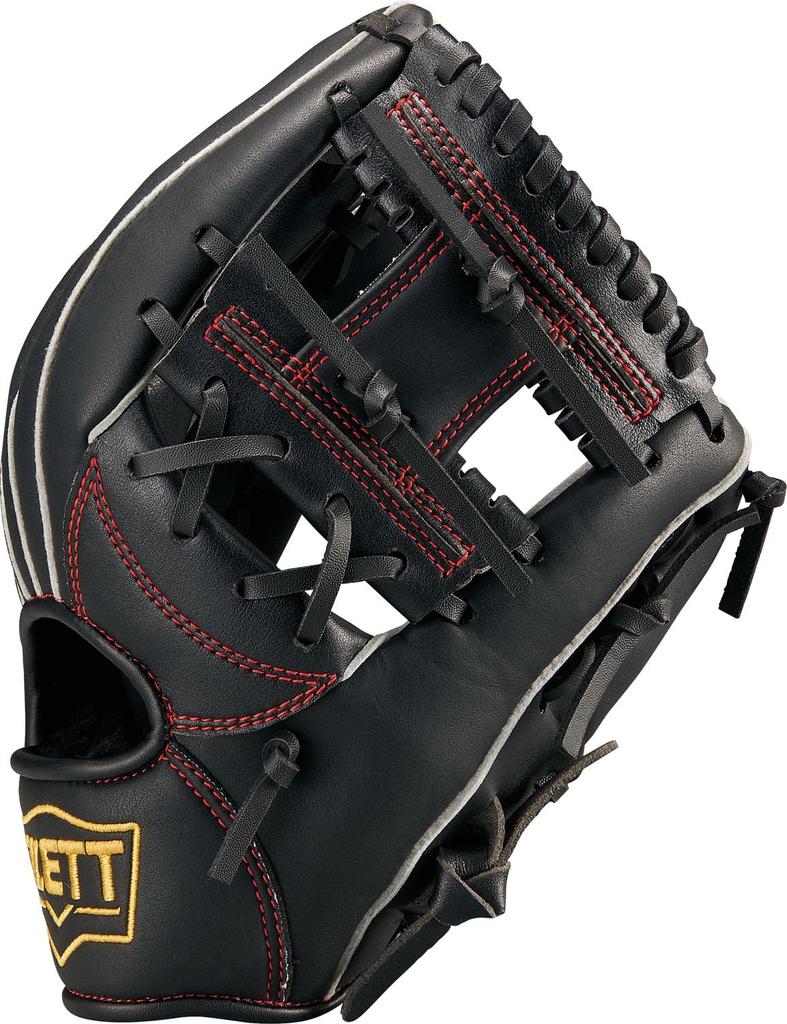 ZETT Acrochatch V Youth Baseball Black BJG772620V Glove, All-Around, Left-Handed Throw, (1900), Size Small,