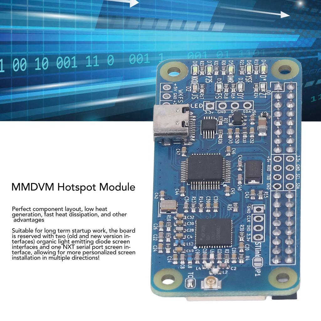 MMDVM Simplex Hotspot Main Board with Pin Header Supports for Raspberry Pi for BlueDV