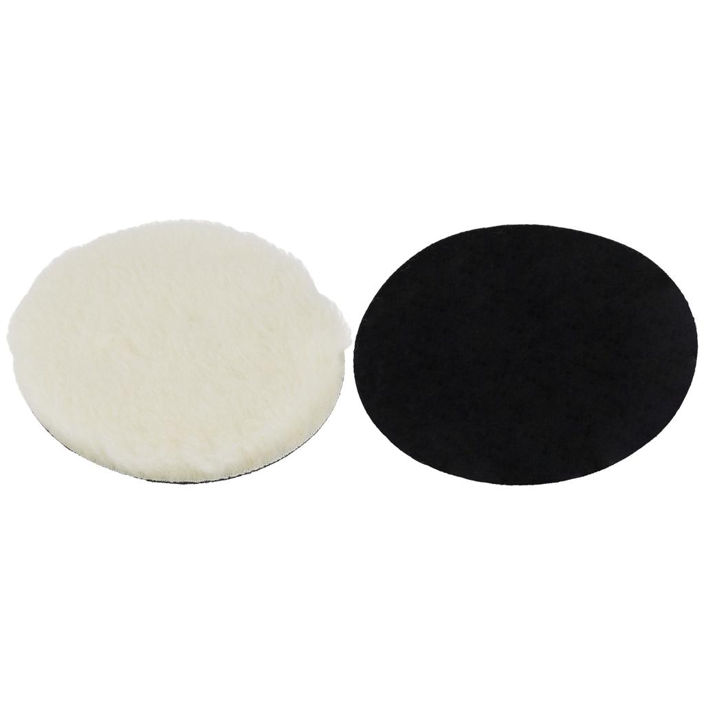 2pcs 5/6/7 Inch Wool Buffing Polishing Pads Foam Washable For Automotive Marine Coatings Buffing Abrasive Sand Scratches Tools