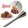 2/3 Stück Edelstahl Windbeutel Icing Spritztülle Spitze Küche DIY Lange Windbeutel Spritzen Russisches Gebäckset Küche Kleine Werkzeuge