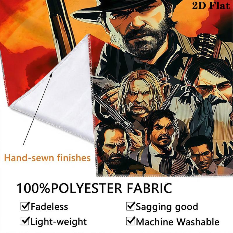 RDR2 Wall Hanging Printed Fabric Blanket Decorative Tapestries for Bedroom Living Room Home Decor