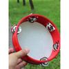 Little Guli Red Performance Tambourine for Drummers and Shaker Players - Available in Small and Large Sizes