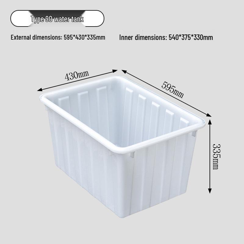 Durable Rectangular Plastic Water Tank for Aquaculture and Household Use