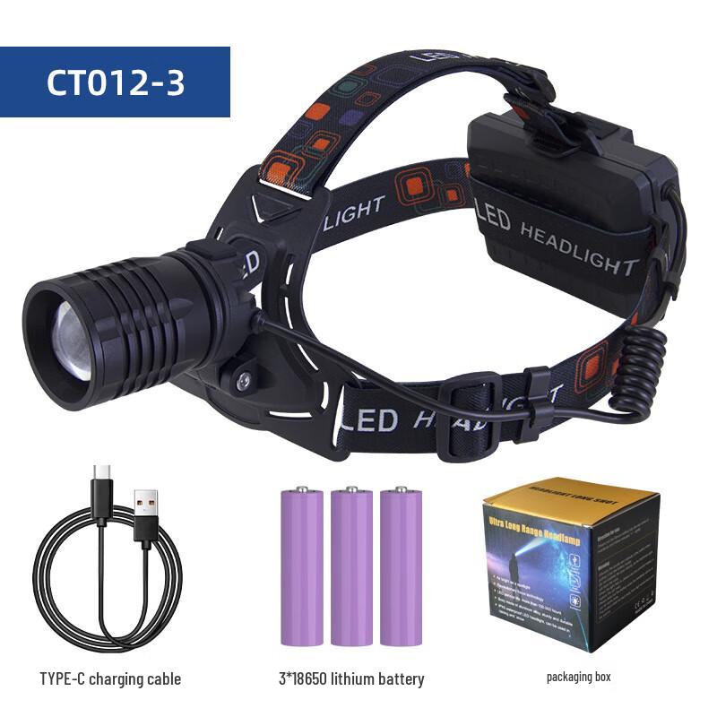 

Pailide CT012-3 Ultra-Bright Zoom Headlamp One Size