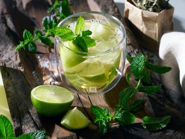 Zwilling Wall Glass Whiskey 260ml 2pcs Rocks Glass Heat Resistant Double Structure Cup Japanese "Double Set" [Authorized Product] 39500-215