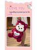 Extra Large Strawberry Bear Plush Hug Pillow - Stuffed Toy for Sleeping and Gift for Girls and Children