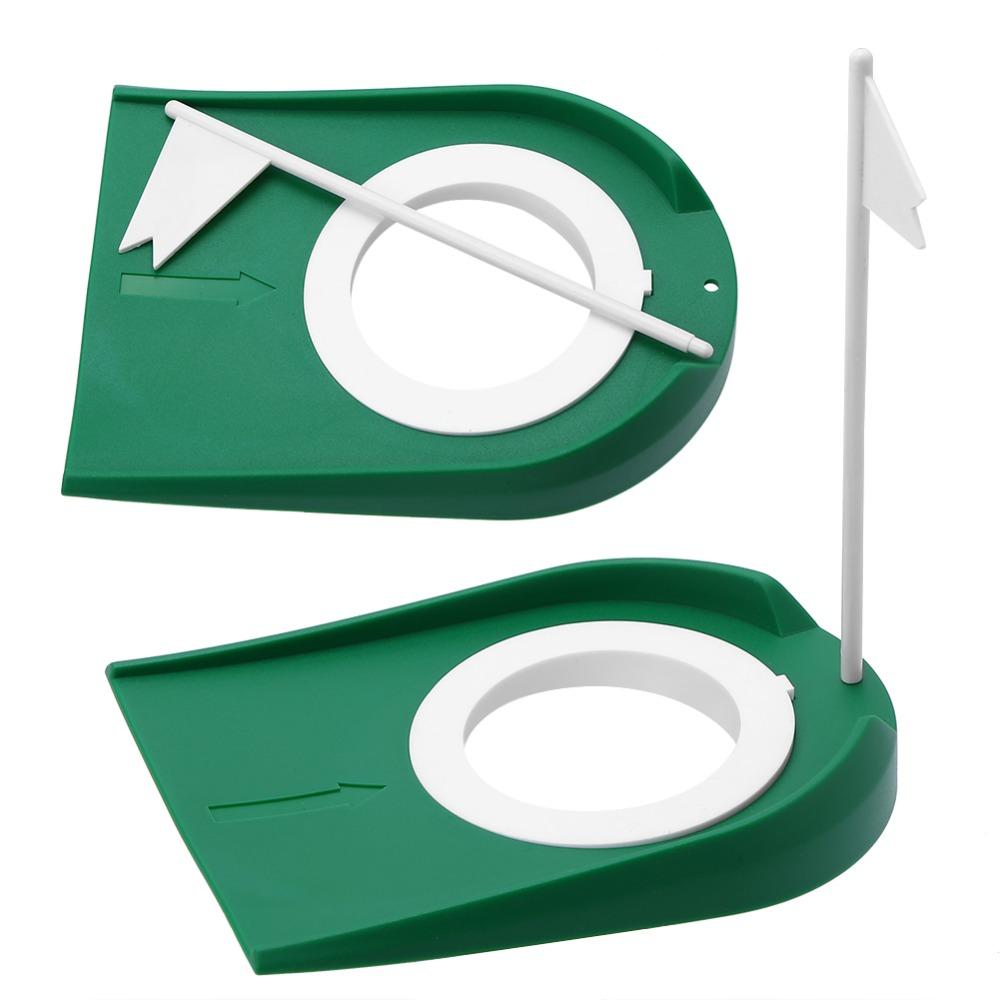 With Flag Golf Putting Cup Portable Design Golf Putting Hole  Outdoor Practice