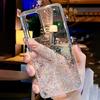 Luxury Bling Glitter Clear Silicon Phone Case for Samsung Galaxy S10 Plus S21 Ultra S21+ 5G Sequins Sparkle Cover