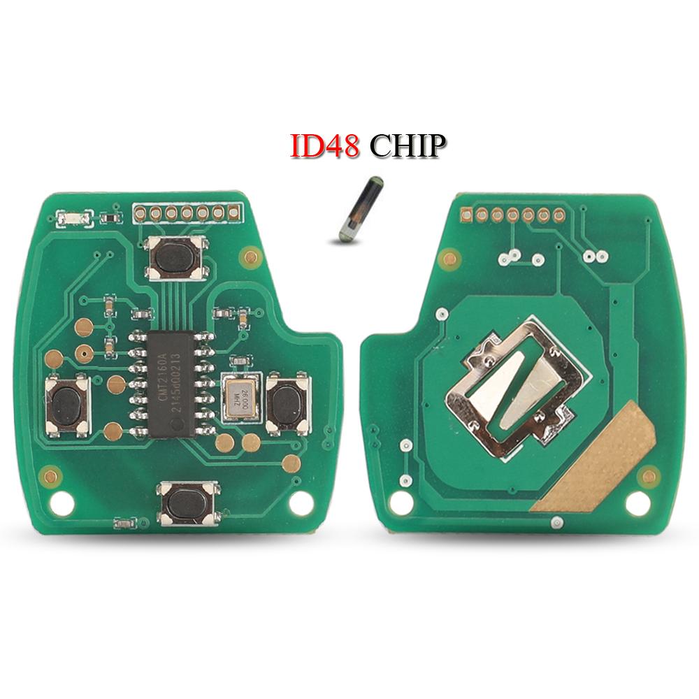 Jingyuqin G8D-380H/382H/384H-A Platine für Fernbedienungsschlüssel für Honda Accord CRV Odyssey Jazz 313,8/315/433,92 MHz ID46/ID48 Chip