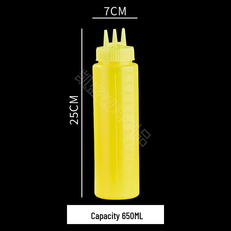 Large Capacity Food-Grade Japanese Three-Hole Squeeze Bottle - In Stock