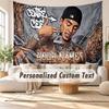 Custom Name Wall Hanging Tapestry,Central Cee Decorative Backdrop Tapestry For Dorm Home