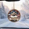 Patriotic Christmas Tree Snowflake Ornaments 250 Anniversary USA Ornament, United States 1776-2026 250th National Day Festive Keepsake, Acrylic