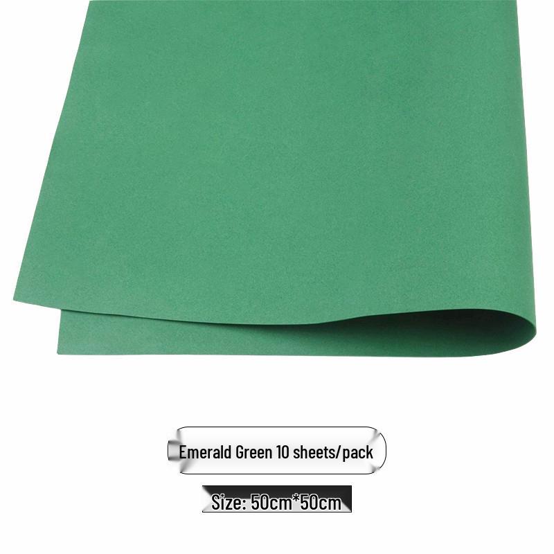 Colored Foam Paper Pack - 10 Sheets, 10 Colors - for Crafting & Origami