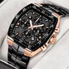 WWOOR Military Watch Men Chronograph Sports Watch For Men Luxury Square Stainless steel Quartz Waterproof Wristwatch Male Clock