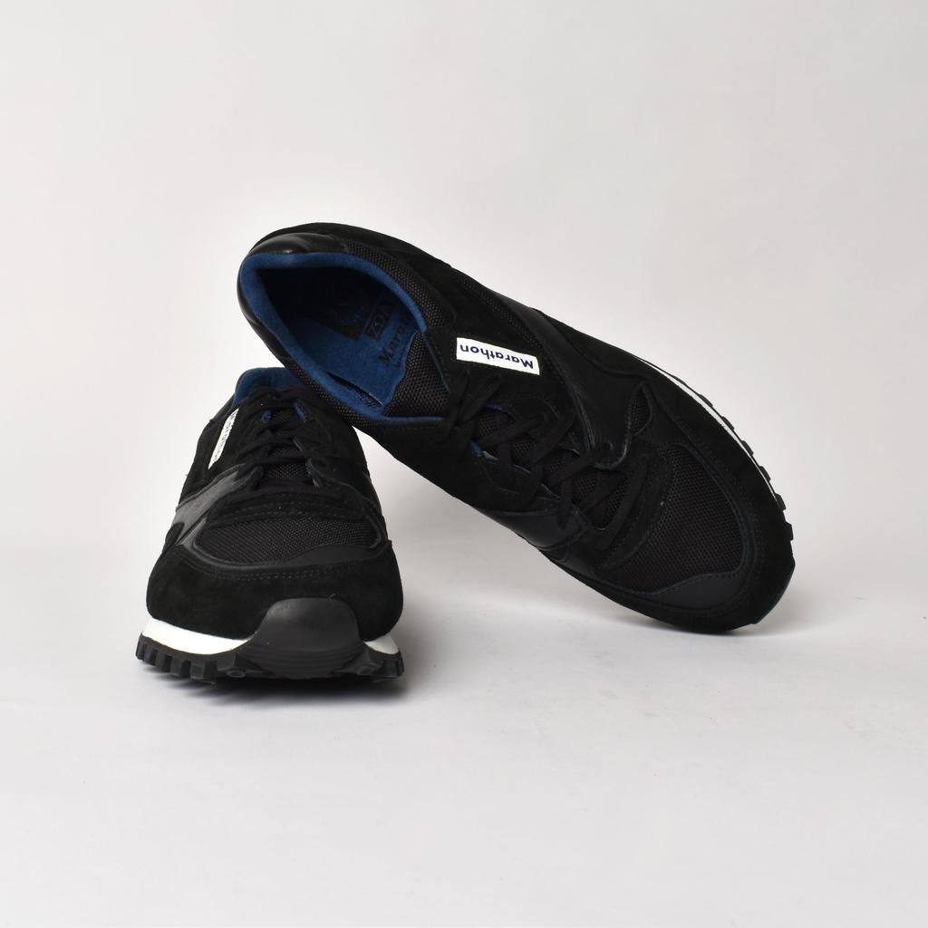 ZDA Sneakers Marathon Handmade In Retro Military Sizes [2400FSL] Sole, Slovakia, Shoes, Suede, Leather, Nylon, Black/Black, 23.5cm-24.0cm