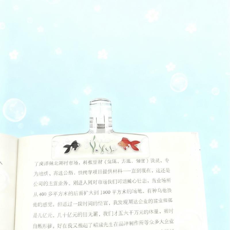 Transparent Acrylic Binder Clips 1PC Large Document Fixed Clamp Student Office Paper Clip Stationery Organizer