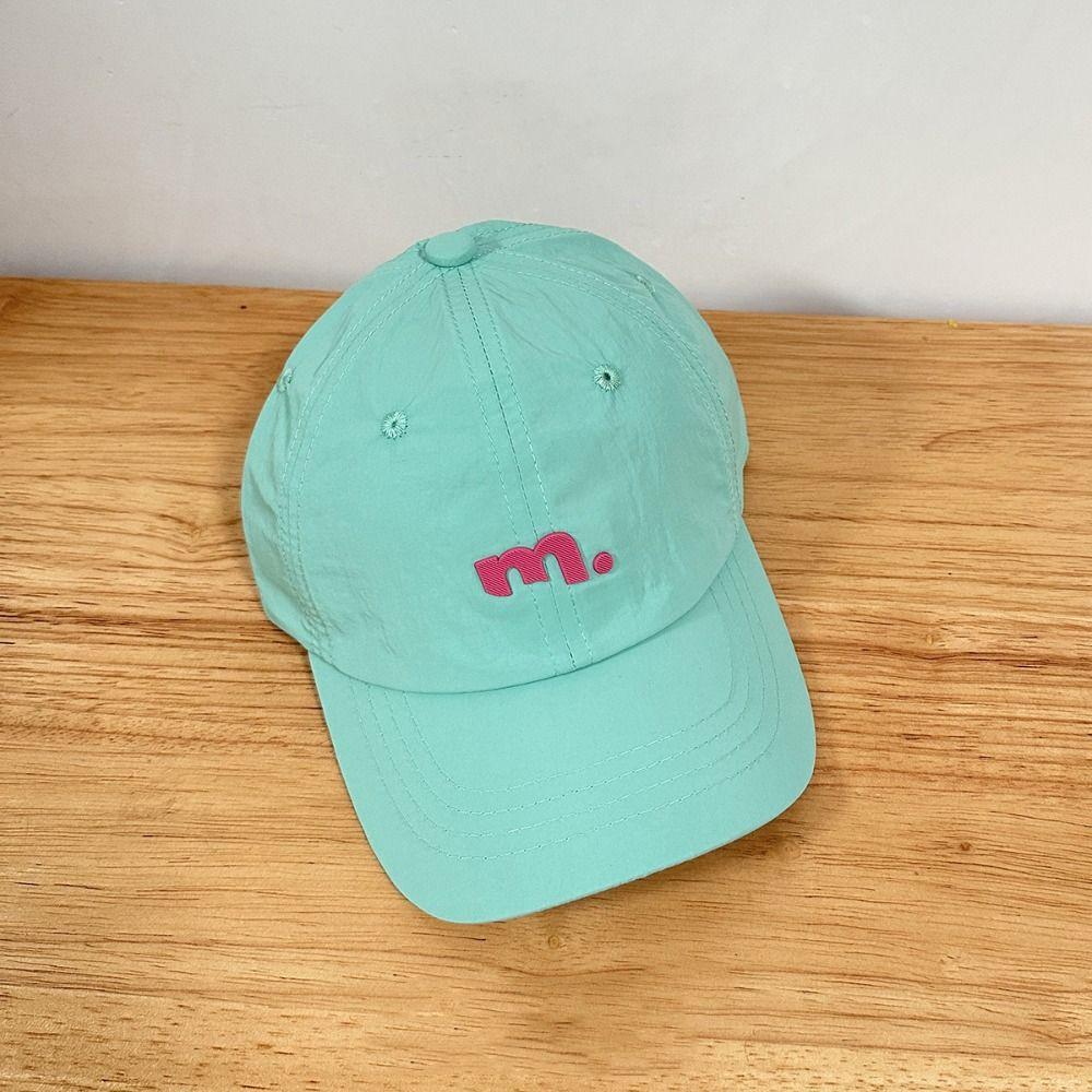 Candy Color Children Baseball Hat Embroiderey Teenagers Peaked Cap Quick Drying Sun Hat Boys/girls