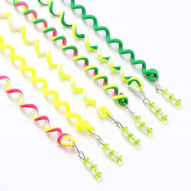 6PCS/lot Rainbow Color Headband Cute Girls Hair Band Crystal Long Elastic Hair Bands Headwear Hair Accessories