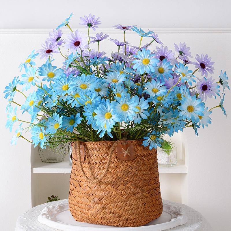 Chamomile Simulation Flower Daisy Decor Dining Table  Living Room Artificial Flower Arrangement Wild Chrysanthemum Silk Flower