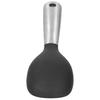 Eco Friendly Silicone Silicone Spoon Heat Resistant Non Stick Rice Paddle Steel Handle Soft Edge Wok Ladle Meal Prep