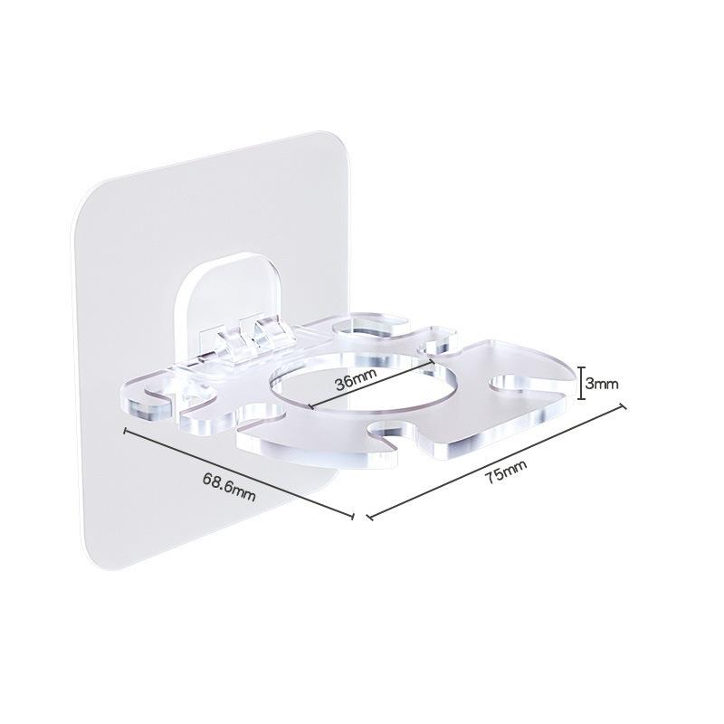 Toothbrush Holder for Bathroom No Drill Wall Mount Toothbrush Storage One Size