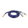 Jack 6.3 Stereo Cable Plug - 2X Jack 6.3 Stereo Socket Vitalco Jack 6.3 Stereo Cable Plug - 2X Jack 6.3 Stereo Socket Vitalco 10.0 (Mk77)