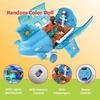 Kids Airplane Toy Bump Go Airplane Toy with Lights Sounds Play Vehicle Toys for Boys Girls Play Airplanes Toys Random Color Doll