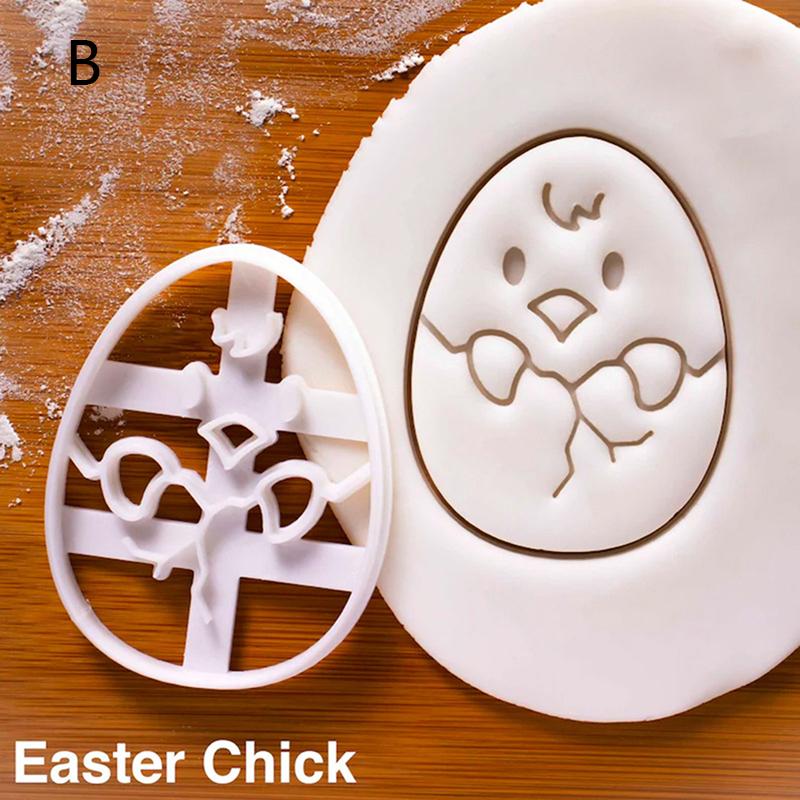 1ks/3ks vykrajovátka na cukroví na velikonoční vajíčka Bunny Forma na poleva na sušenky ve tvaru kuřete
