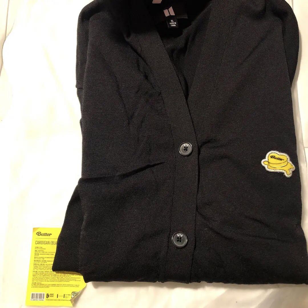 

[Б/У] Кардиган с патчем BTS butter черный