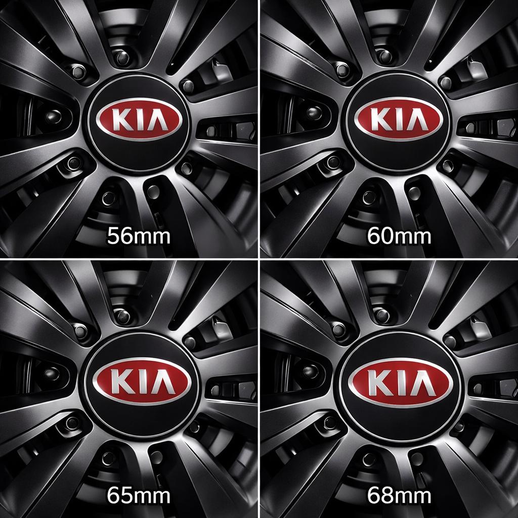 ENTQ1 4pcs 56mm 60mm 65mm 68mm Car wheel emblem Wheel Center Hub Cap auto Rim refit badge covers sticker styling accessories For kia 54A