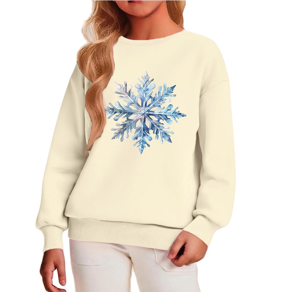 Детский повседневный пуловер с круглым вырезом и принтом, с длинными рукавами и капюшоном