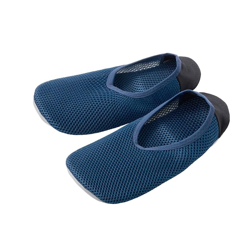 Uchi Colle Room Shoes, Home Slippers AUZ201, Men's & Women's, Sizes 25.0-27.0 cm, Navy, Portable Indoor Slippers.