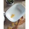 Posh Living 440L POMEL Pie Dish, White, W20 X D15 X H4.5cm