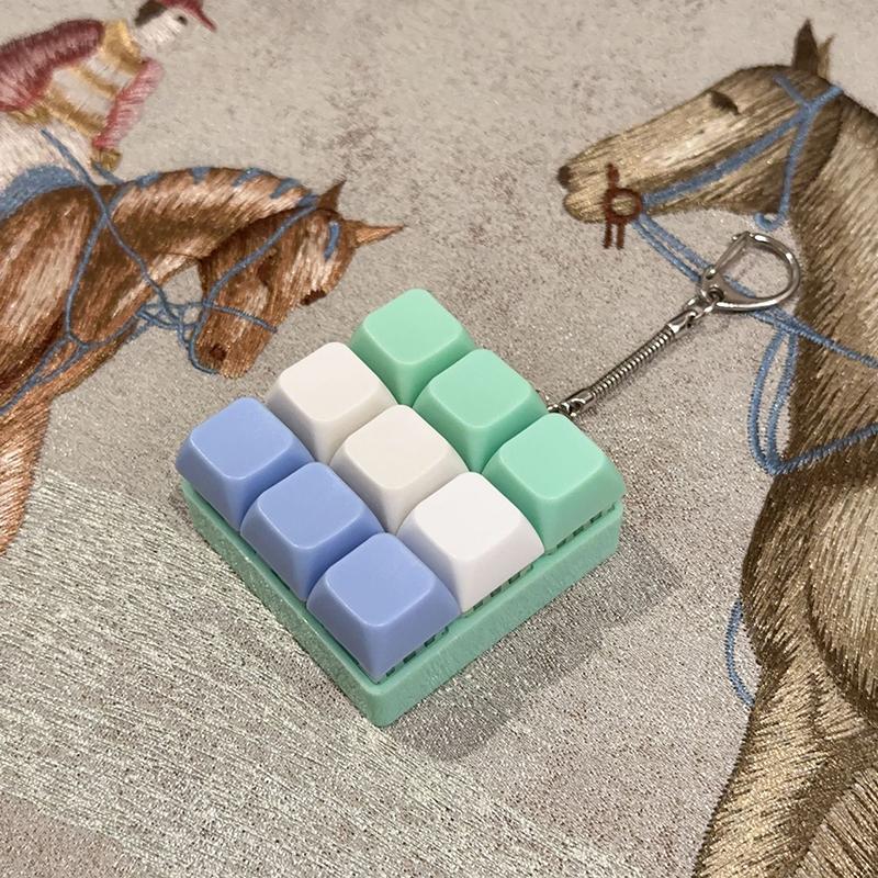 9 Klawiszy Mechaniczny Tester Osi Klawiatury Przycisk Keycap Brelok Brelok do Klawiatury Zabawka Nakładki na Klawisze Zabawka