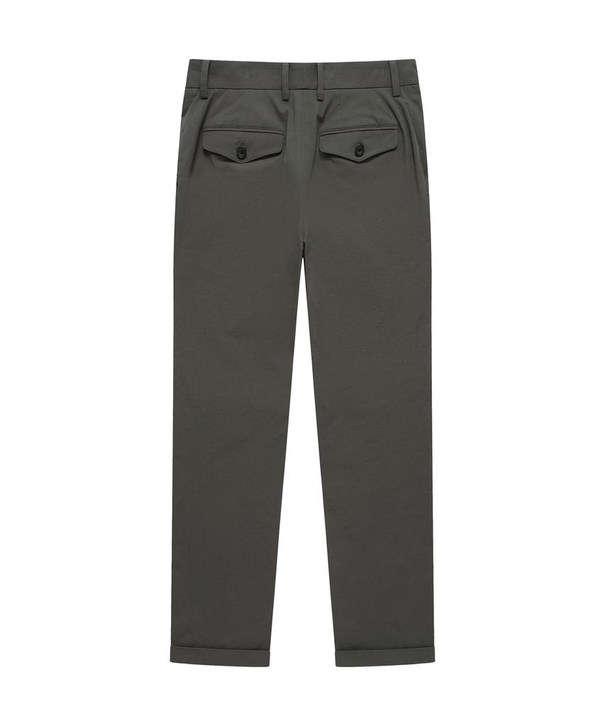 SOLEW Bio-Washed Tapered Chino Pants_Charcoal