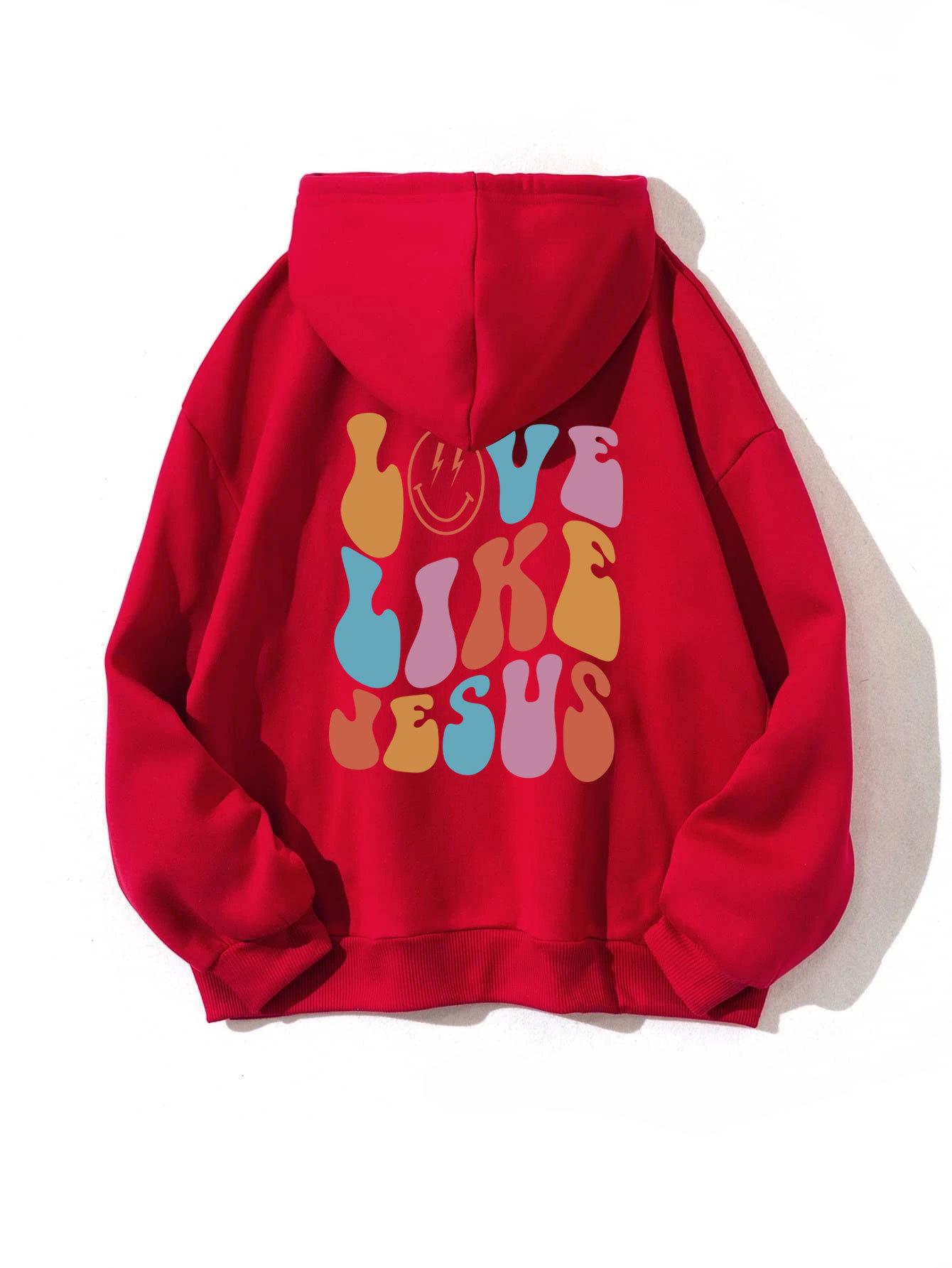 

Плюс бархатная толстовка с капюшоном и принтом букв с карманом-кенгуру XXL