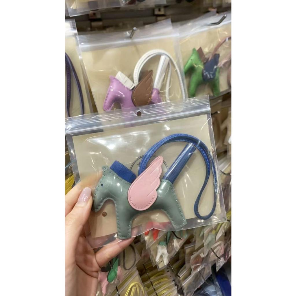 [Jahr des Pferdes] Taschenanhänger, Erfolg, Accessoires, bald Geld, Autoanhänger, Schlüsselanhänger, Lammfell Vollleder
