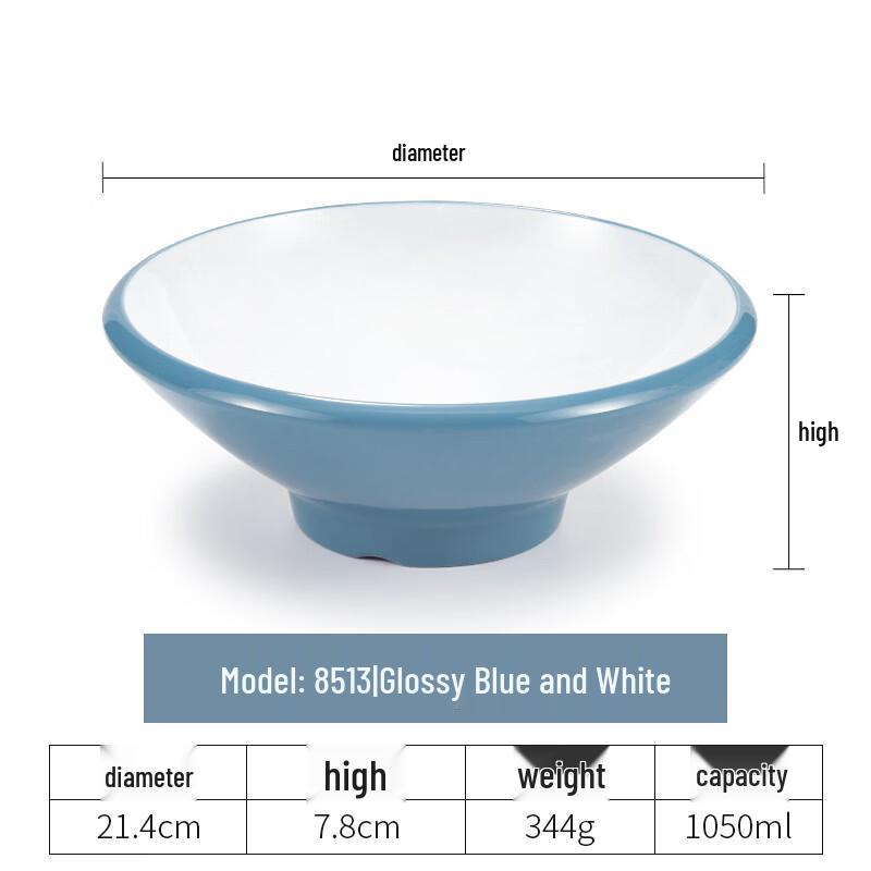 Handon Nordic Style Melamine Square Noodle Bowl
