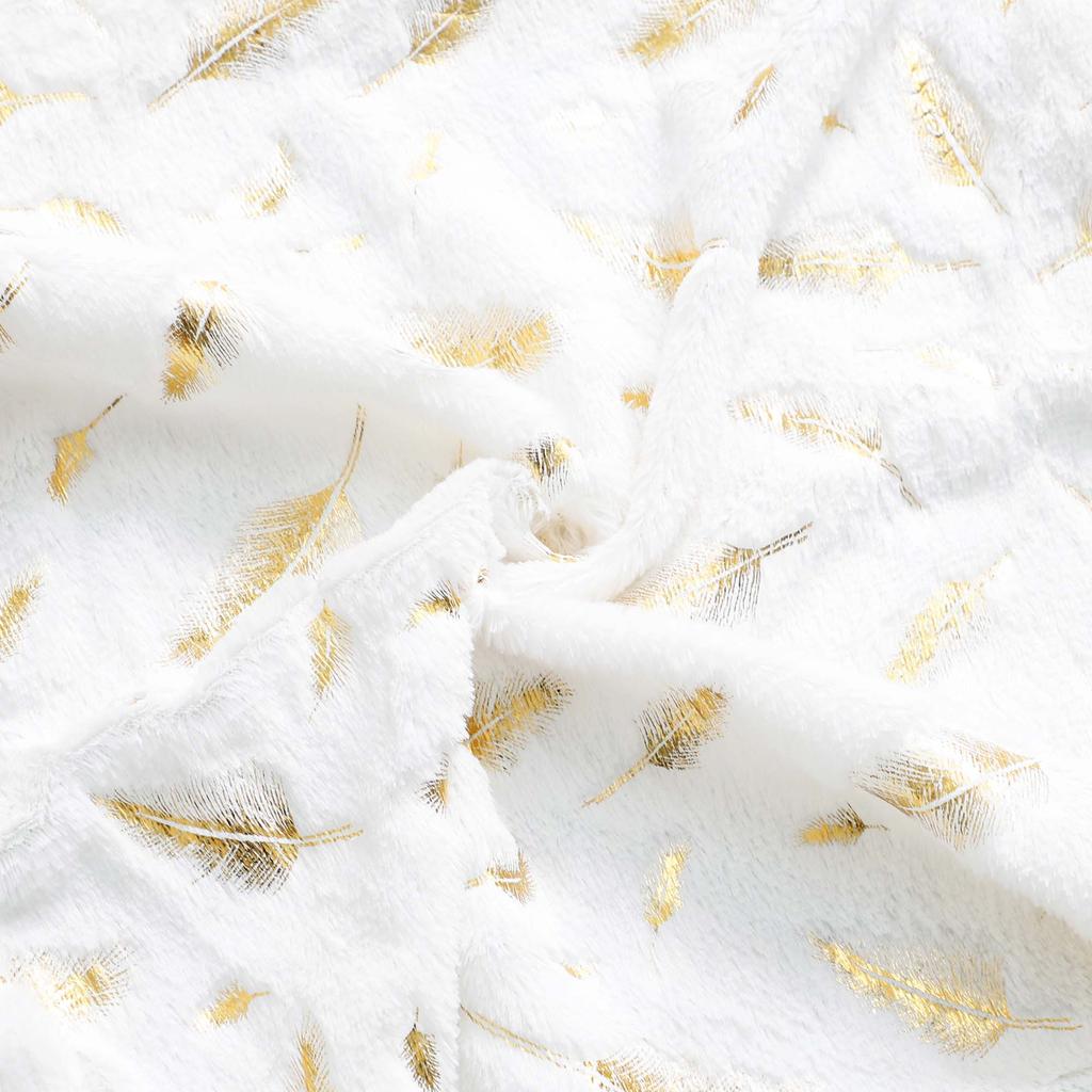 Decorative Pillowcase, Feathers, White