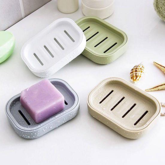 Yousheng Soap Dish with Drainage Layer Shampoo Bar Holder with Lid Soap Tray Keeps Soap Dry And Clean for Bathroom Shower Bathtub Kitchen