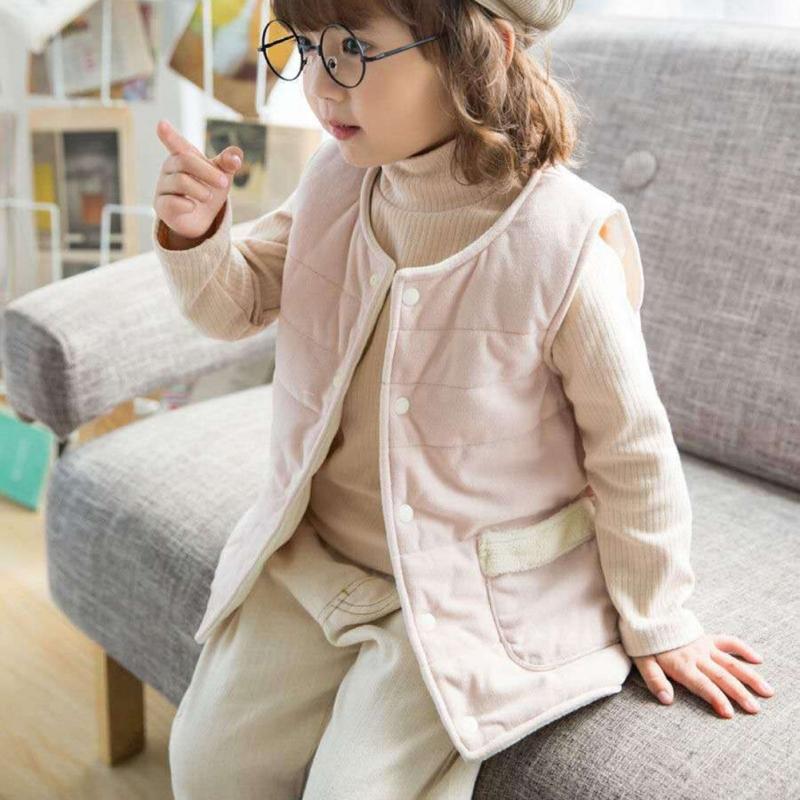 Детский теплый кардиган без рукавов — фото 4