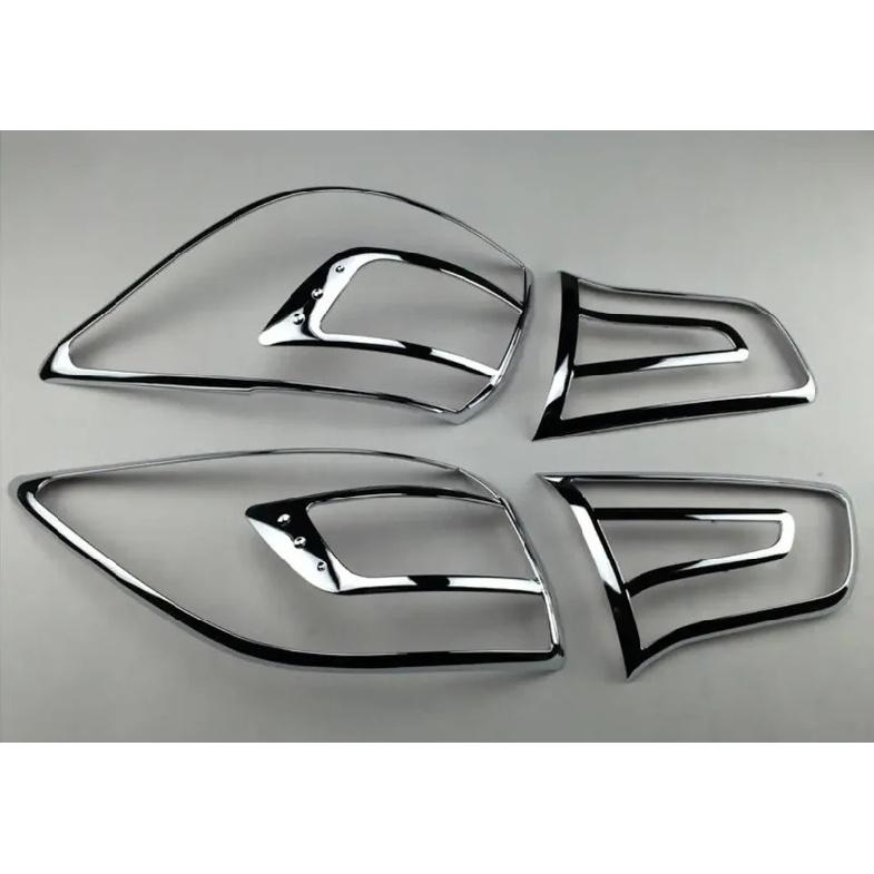 ABS Chrome Tail Light Cover Trim Kit For Kia Sportage 2010 2011 2012 2013 2014