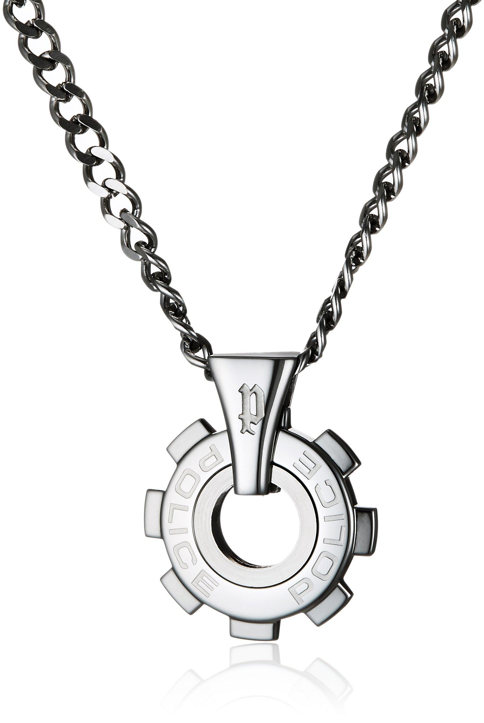 

Police Reactor Stainless Steel Necklace for Men, 24232PSS01