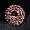 Elegant Retro Crystal Brooch: Versatile European & American Design for Women's Suits