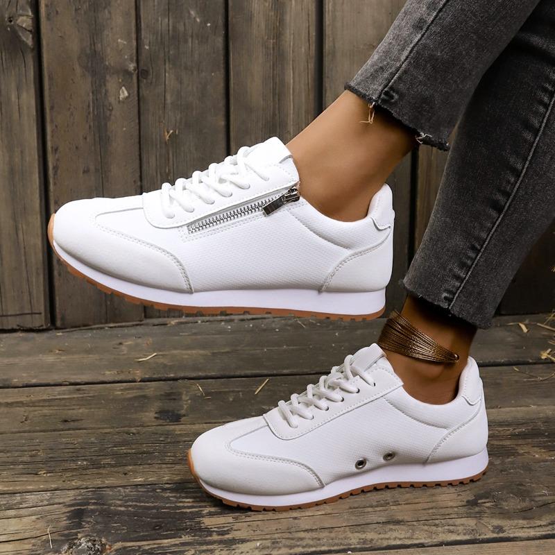 Women Sneakers Lightweight Leather Casual Shoes Forrest Gump Shoes Comfort Sport Running Shoes Lace Up Vulcanized Footwear Tenis