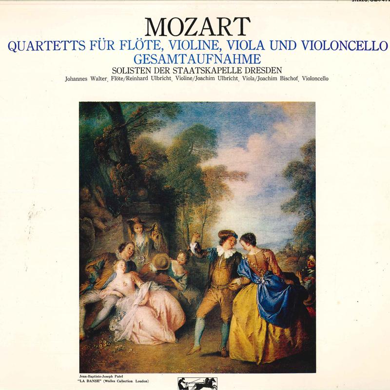 LP Record SOLISTEN DER STAATSKAPELLE DRESDEN - Mozart/Quartetts Fur Flote,violine, OQ7419K COLUMBIA 1977 Japan Obi Classical Used