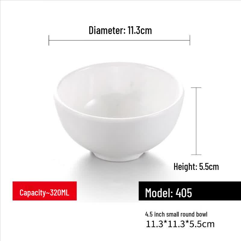 Commercial Melamine 4.5-inch Small Round Bowl Set